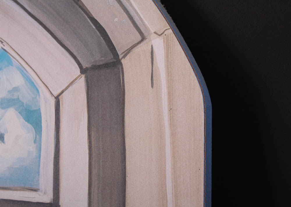 Hand Painted Faux Window Panel by Kristy B. Edwards