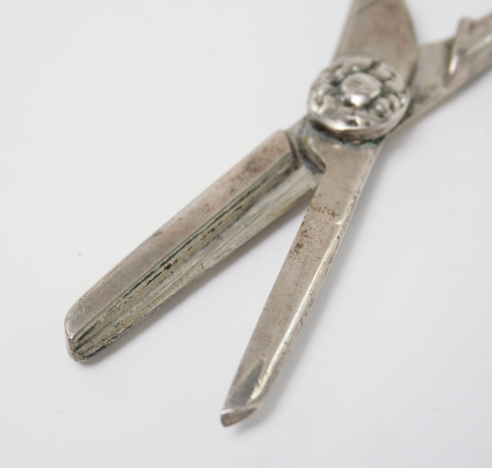 Antique Solid Sterling Grape Shears
