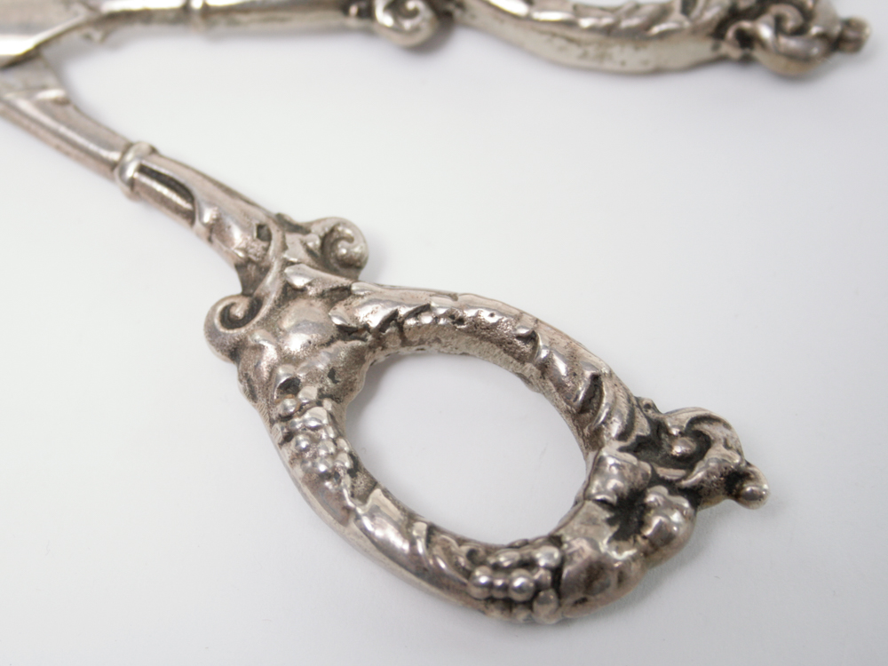Antique Solid Sterling Grape Shears