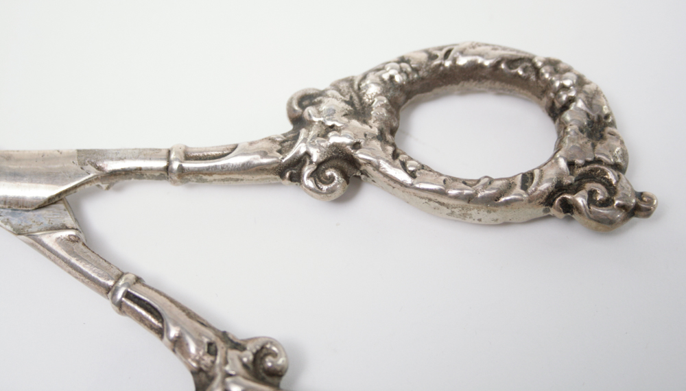 Antique Solid Sterling Grape Shears