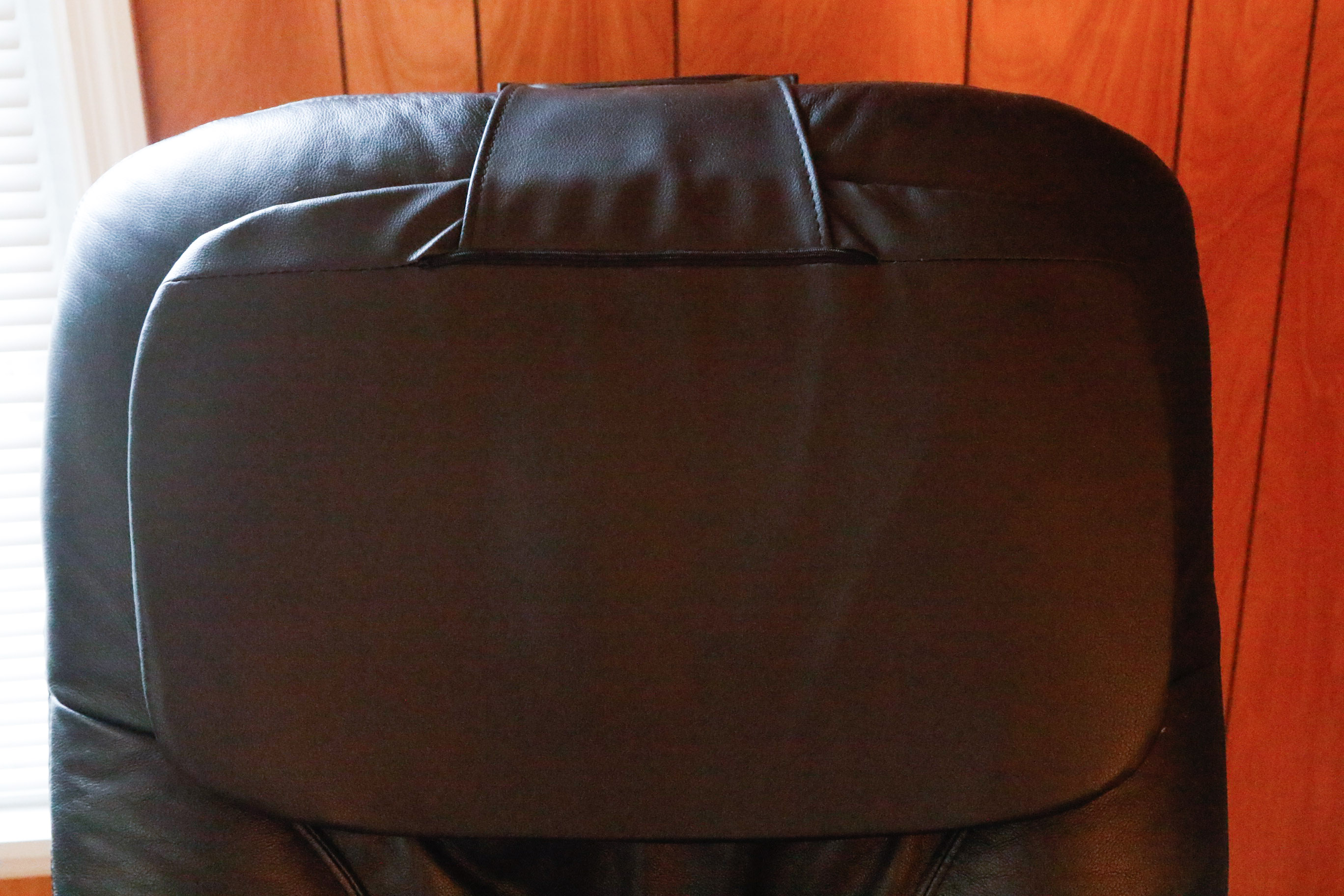 Robotic Human Touch Technology Black Leather Massage Chair