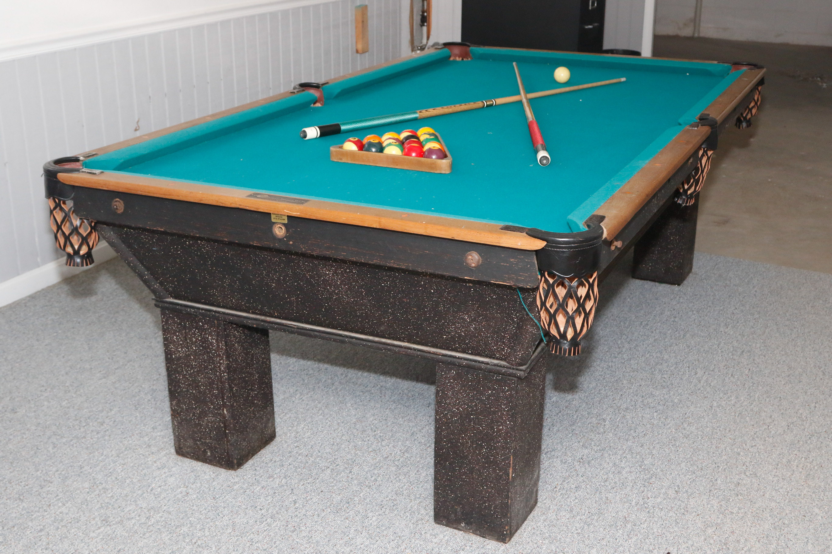 National Billiard Mfg. Co. Pool Table