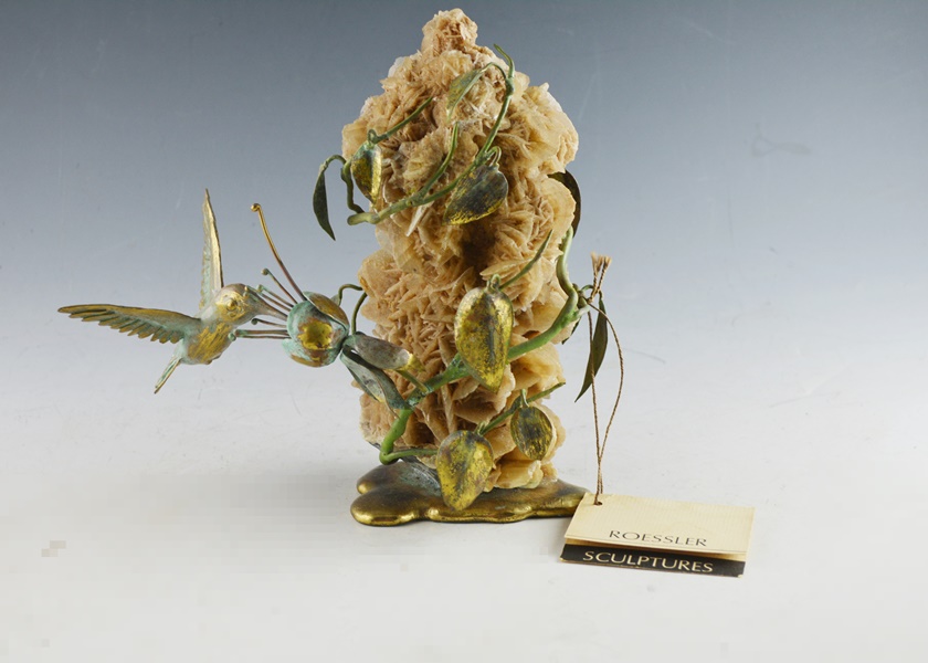 Nobert Roessler L/E Signed "Hummingbird" Sculpture