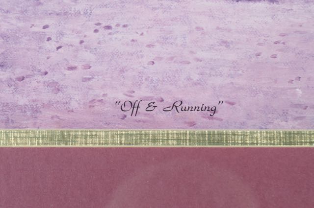 C.W. Vittitow Signed and Numbered "Off and Running" Print