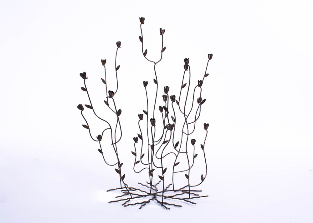 Metal Flower Sculpture