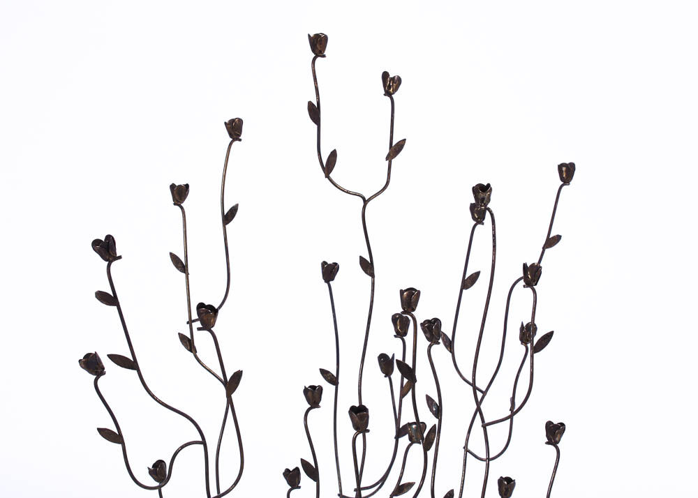 Metal Flower Sculpture