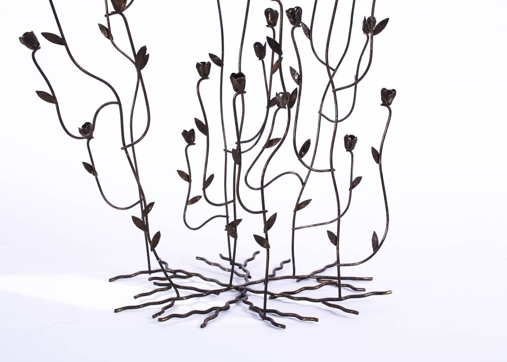 Metal Flower Sculpture