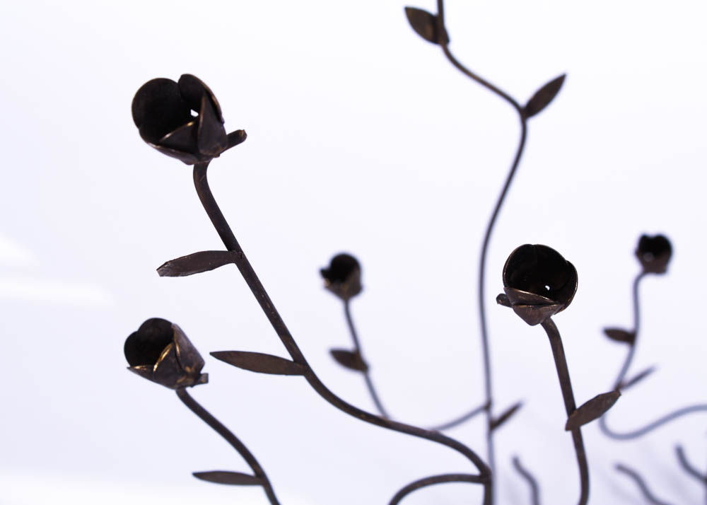 Metal Flower Sculpture