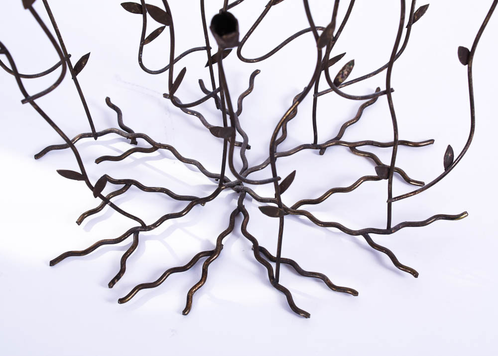 Metal Flower Sculpture