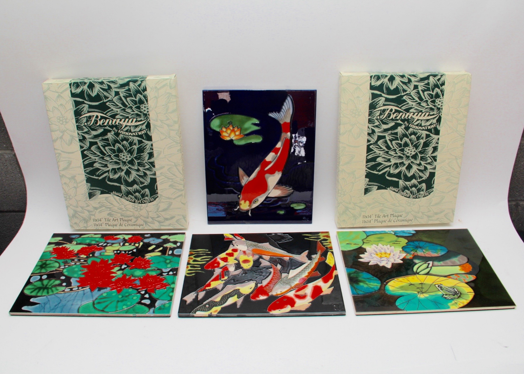 Set of Benaya Tile Art by Michael Menashy