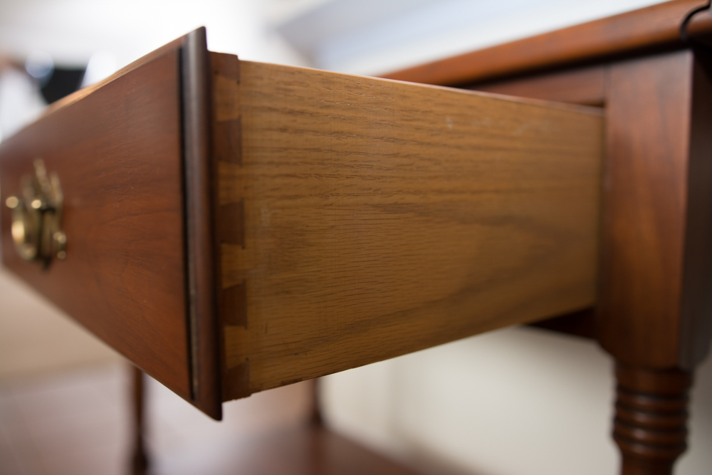Cherry Wood Dining Room Serving Cart Manufactured by Henkel-Harris