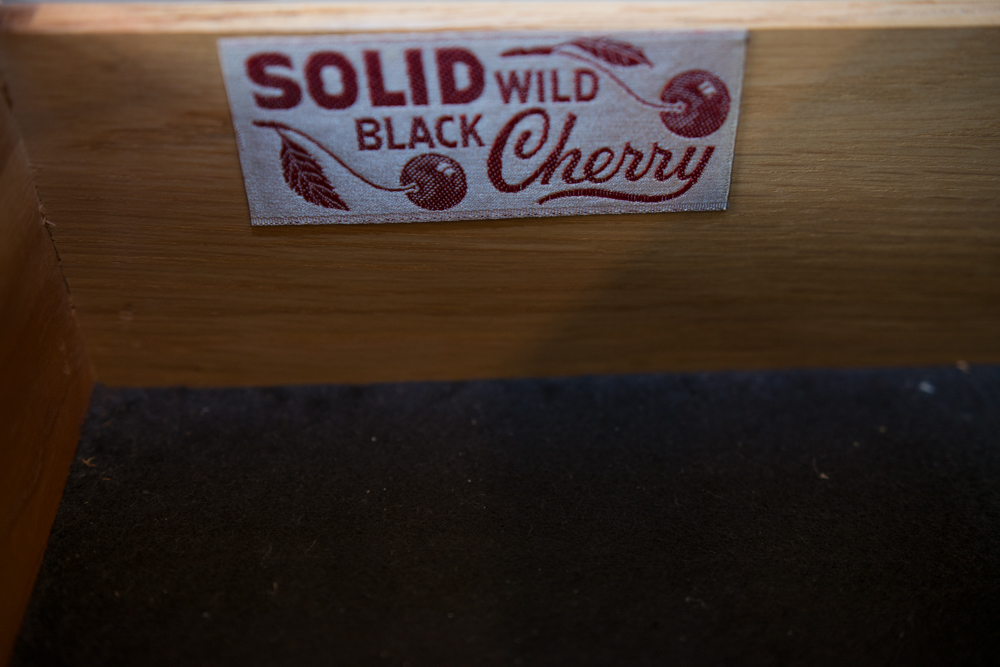 Cherry Wood Dining Room Serving Cart Manufactured by Henkel-Harris