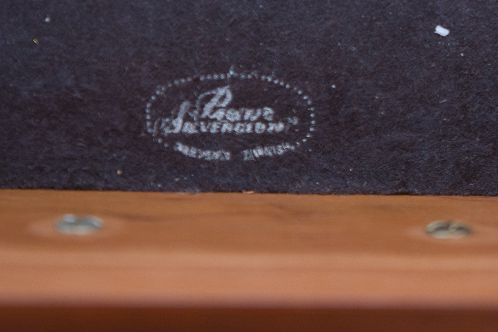 Cherry Wood Dining Room Serving Cart Manufactured by Henkel-Harris