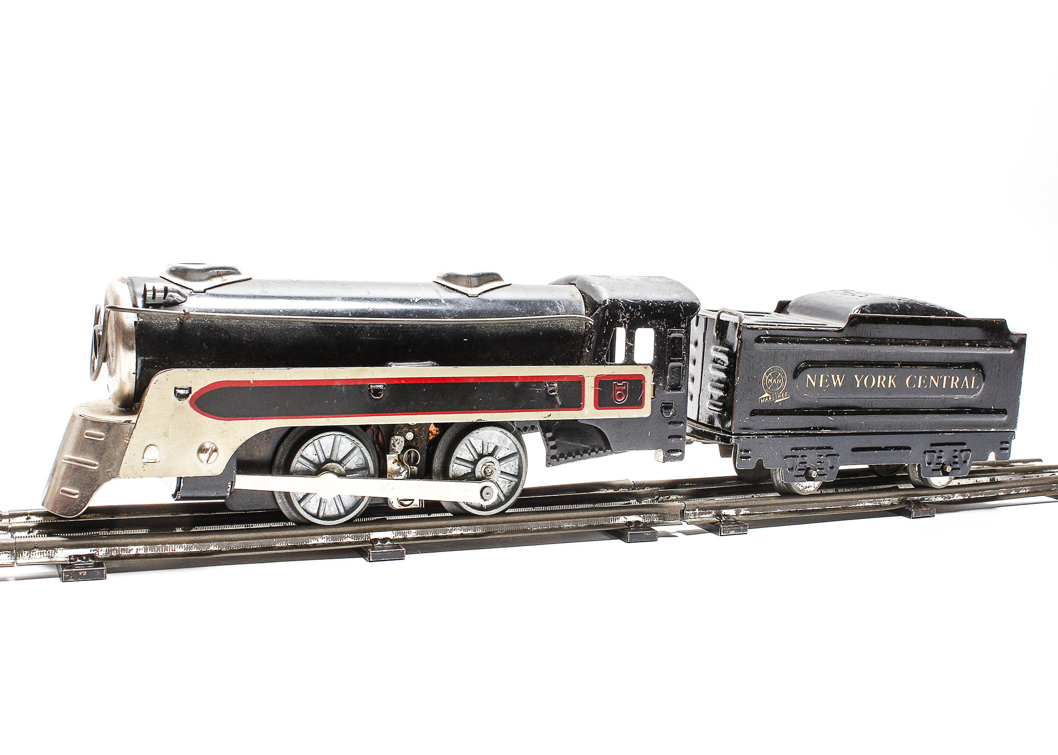 Vintage Louis Marx & Co. New York Central Tin Train Set Circa 1945