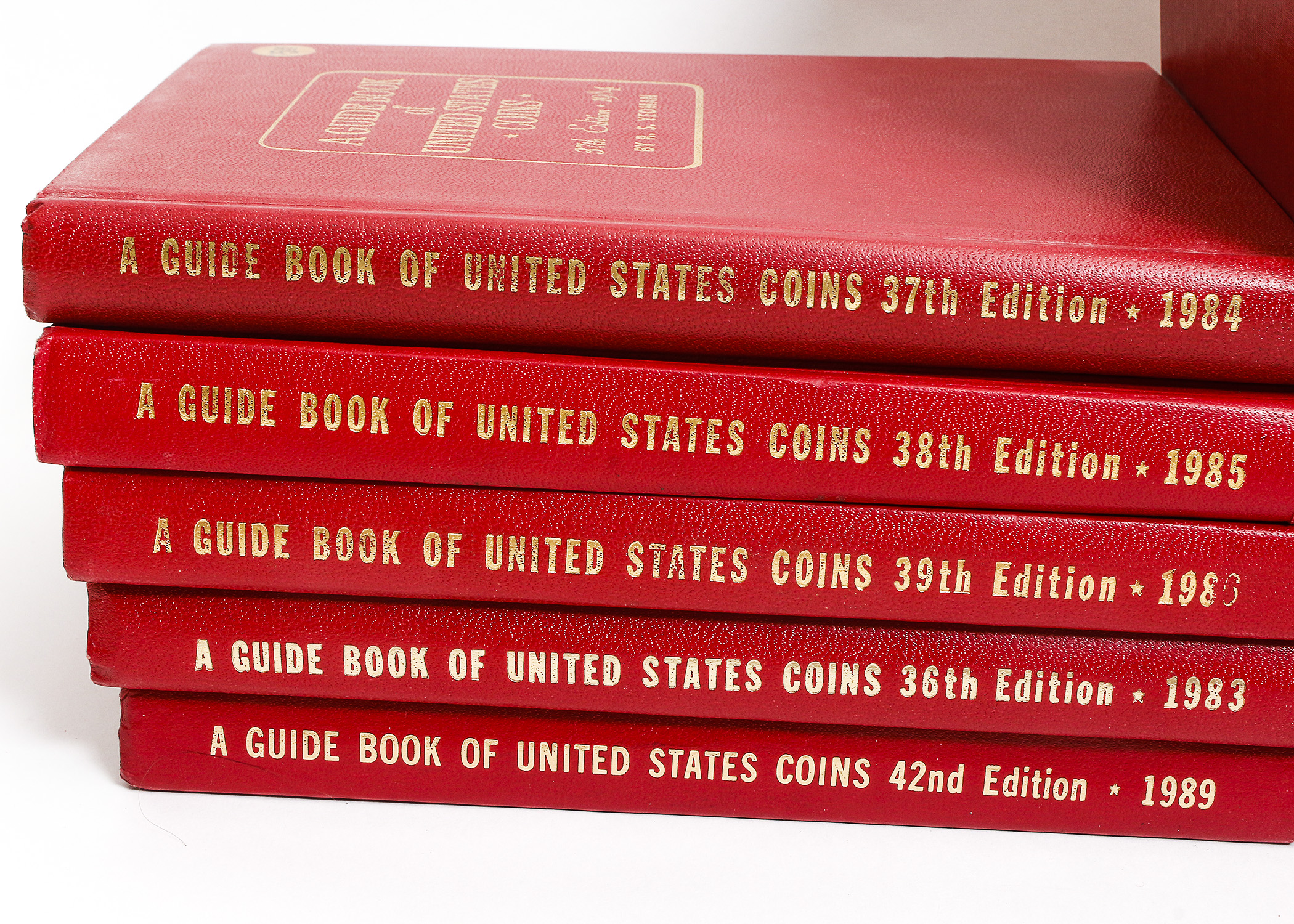 19 Vintage Editions of "A Guide Book of United States Coins" by R.S. Yeoman