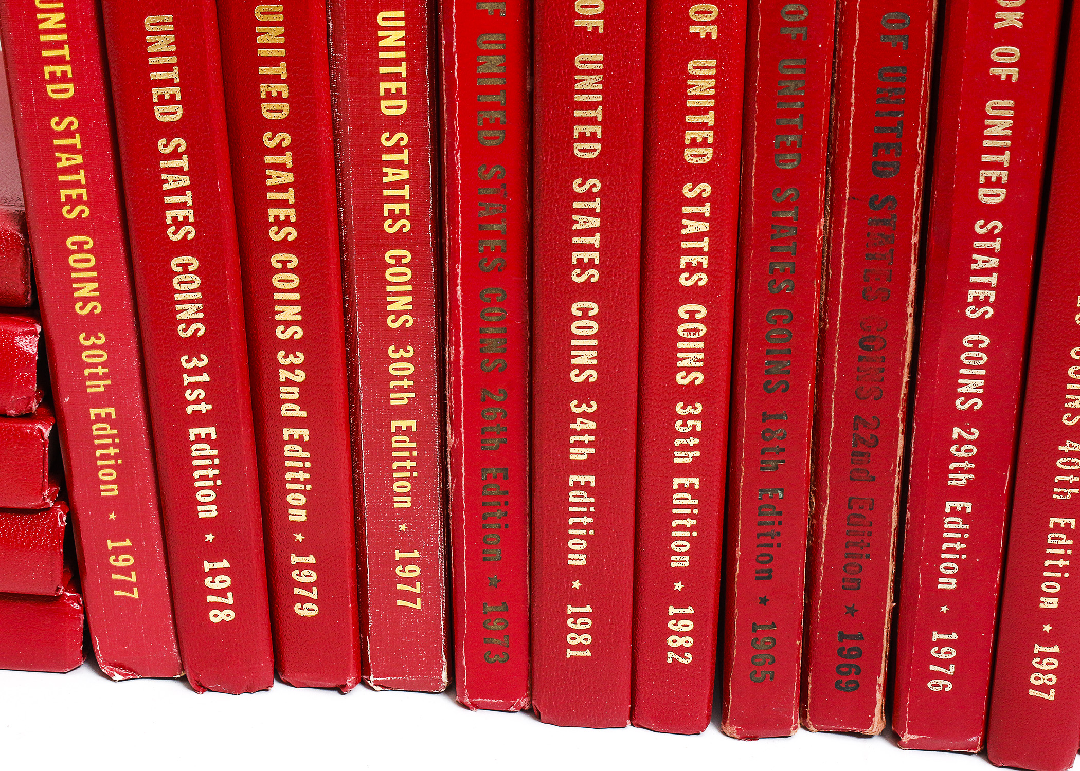 19 Vintage Editions of "A Guide Book of United States Coins" by R.S. Yeoman