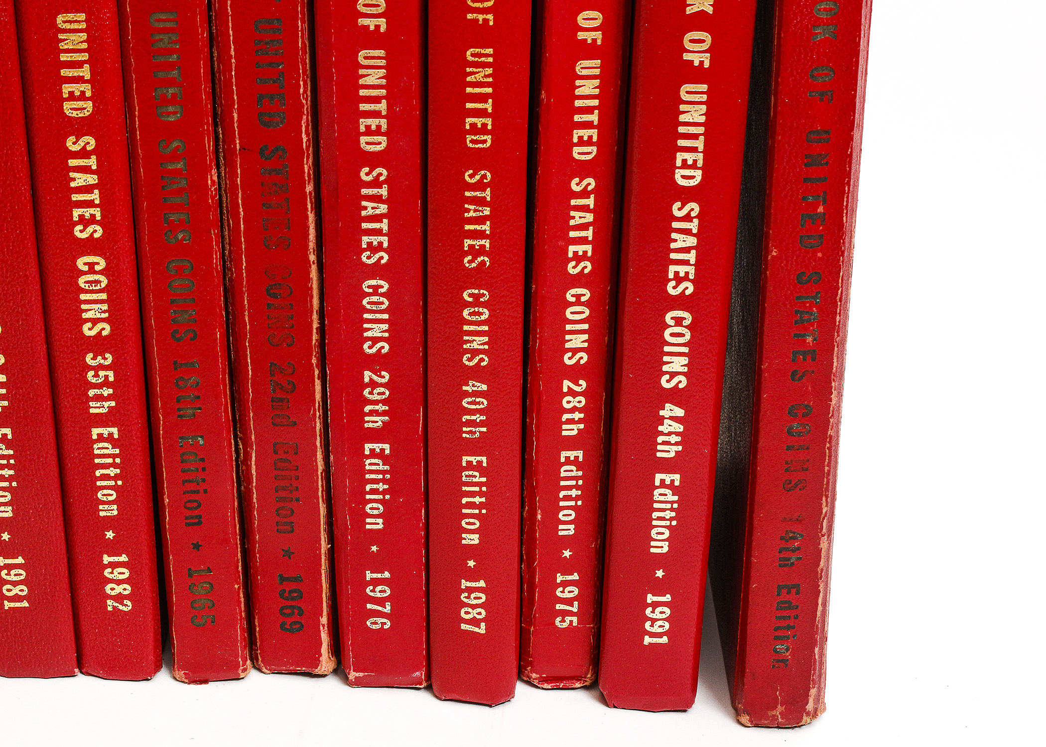 19 Vintage Editions of "A Guide Book of United States Coins" by R.S. Yeoman