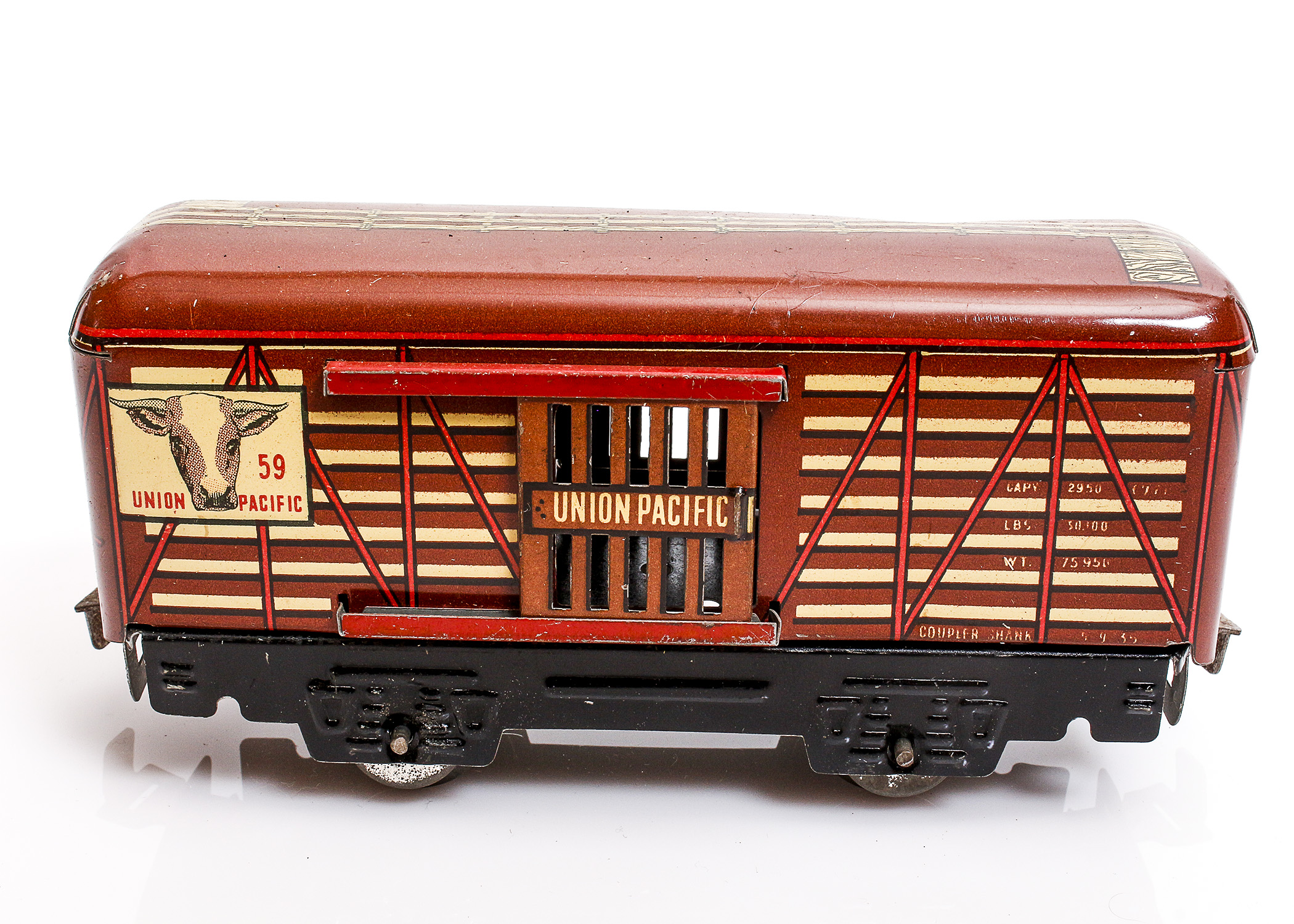 Vintage Louis Marx & Co. New York Central Tin Train Set Circa 1945