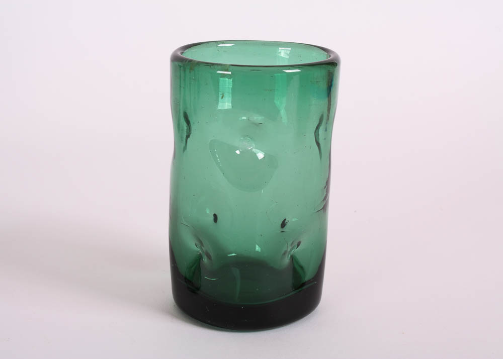 Assorted Green Glass Collection.