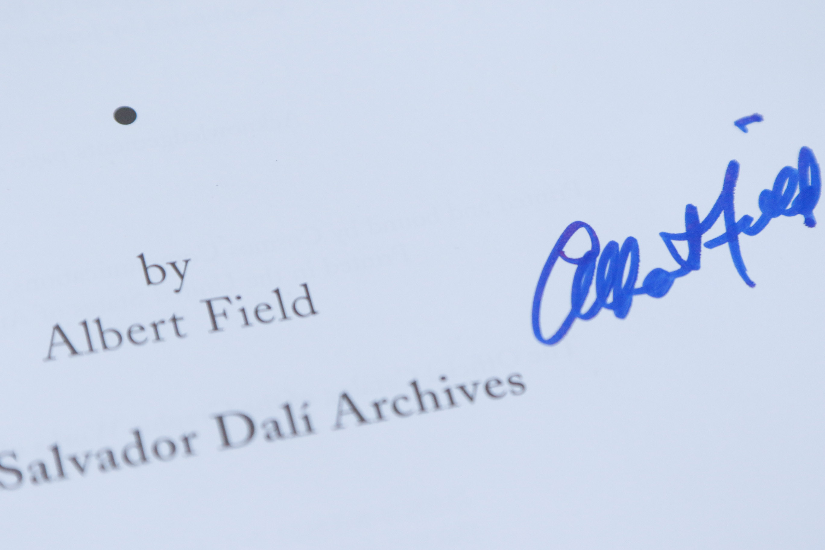 Author Signed Official Salvador Dali "The Complete Graphic Works"