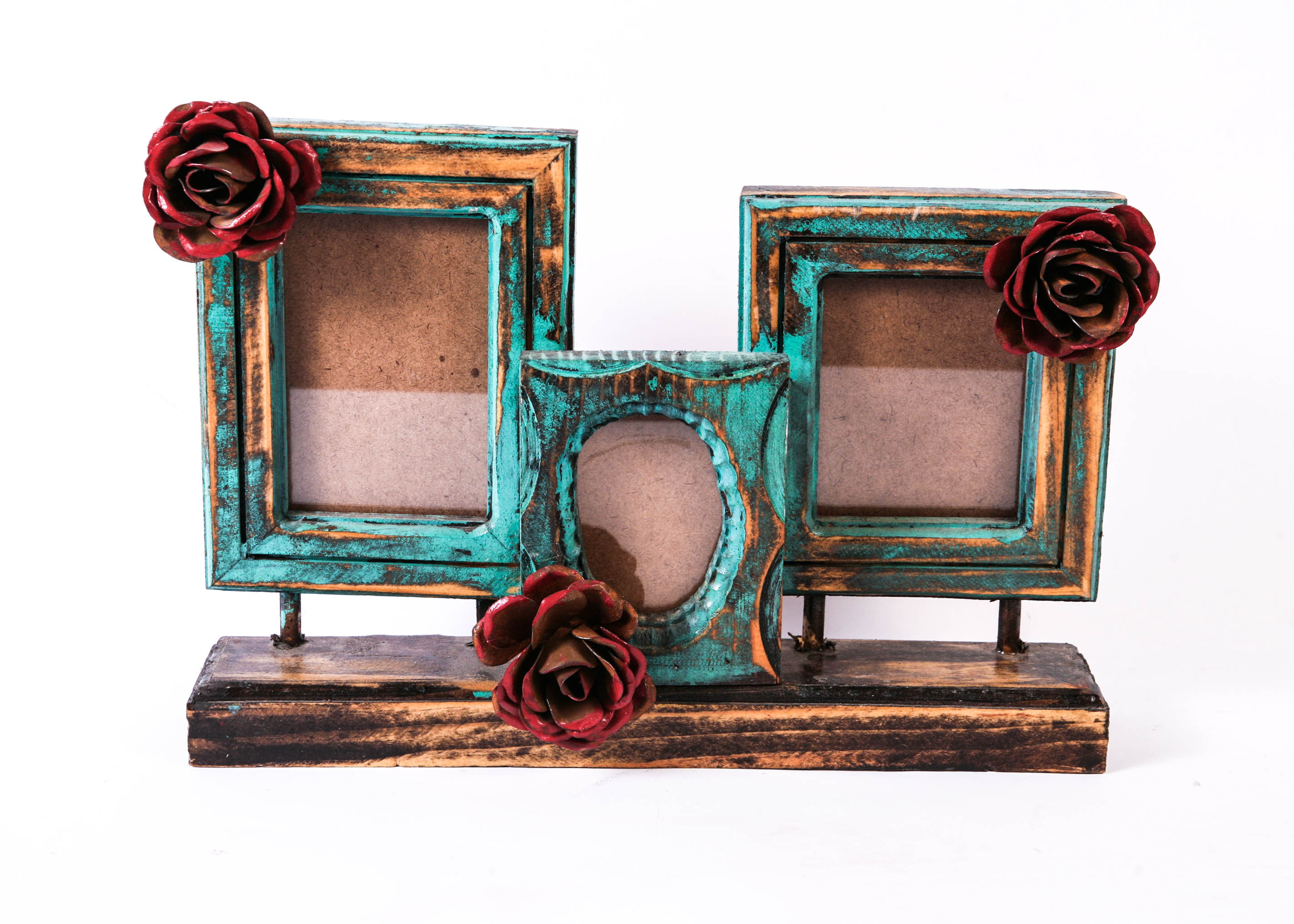 Rustic Handmade Three Frame Collage