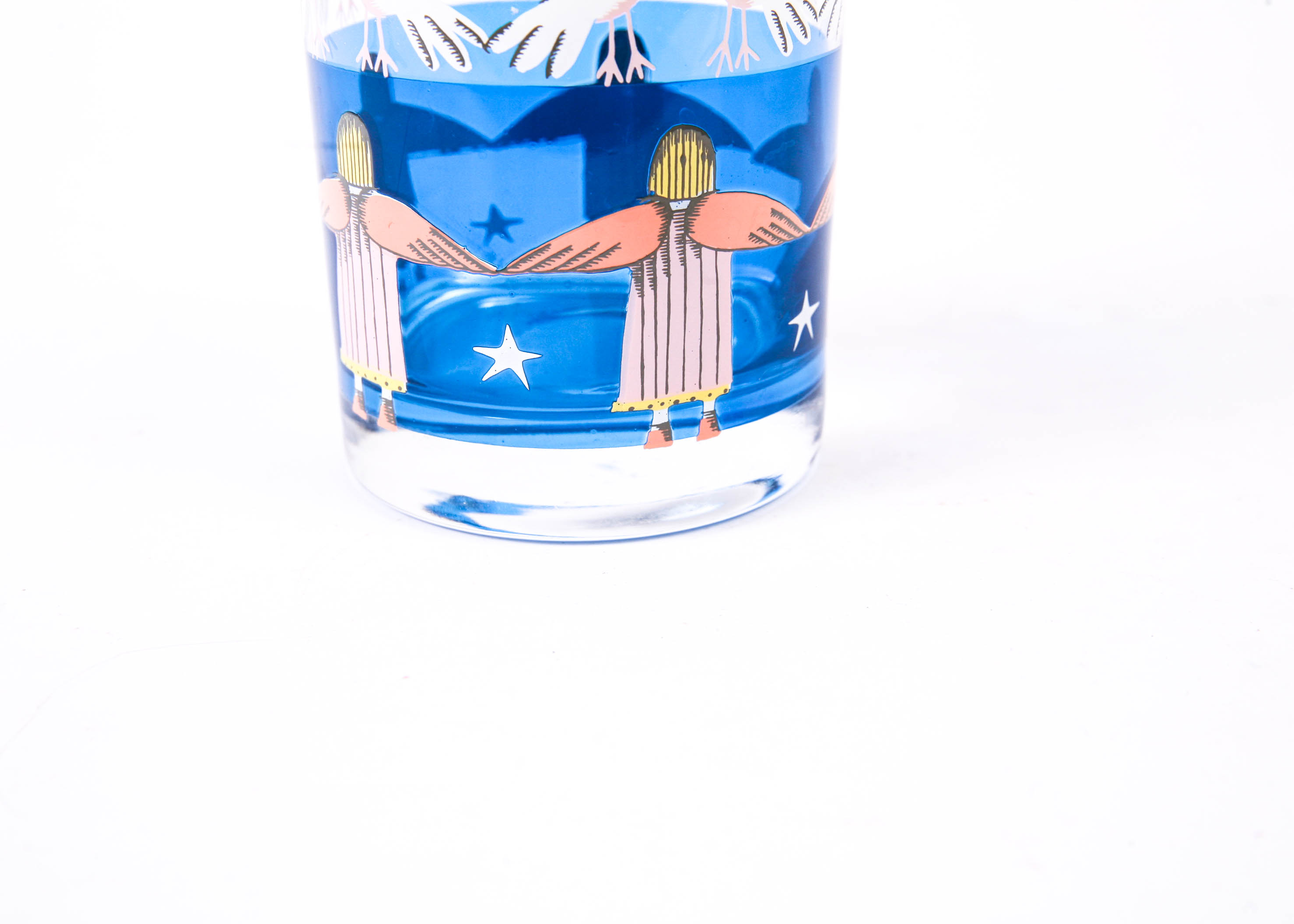 Vintage Neiman Marcus Angel and Dove High Ball Glasses