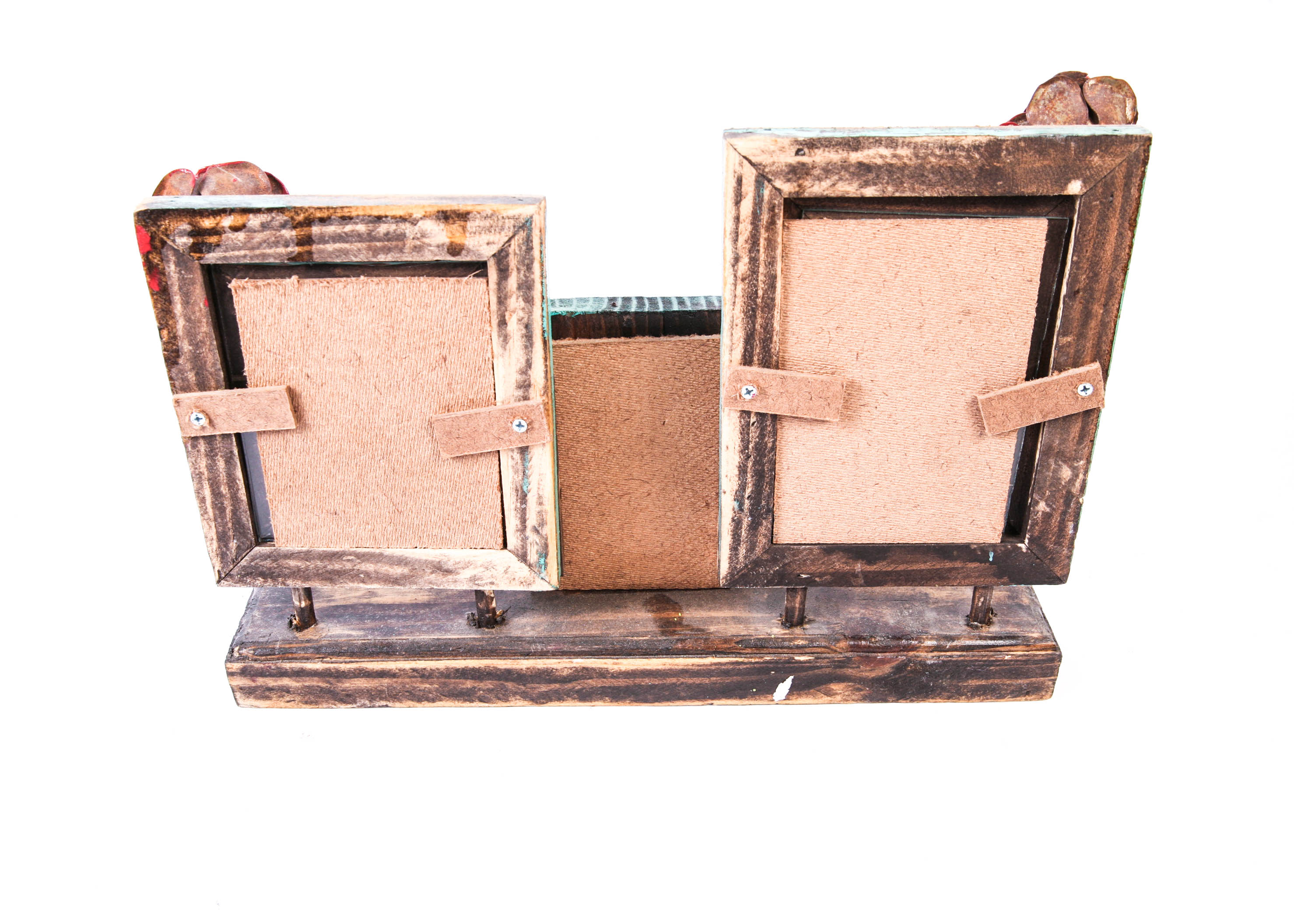 Rustic Handmade Three Frame Collage