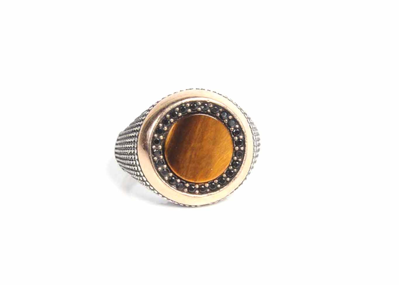 Sterling Silver and Tiger's-Eye Ring