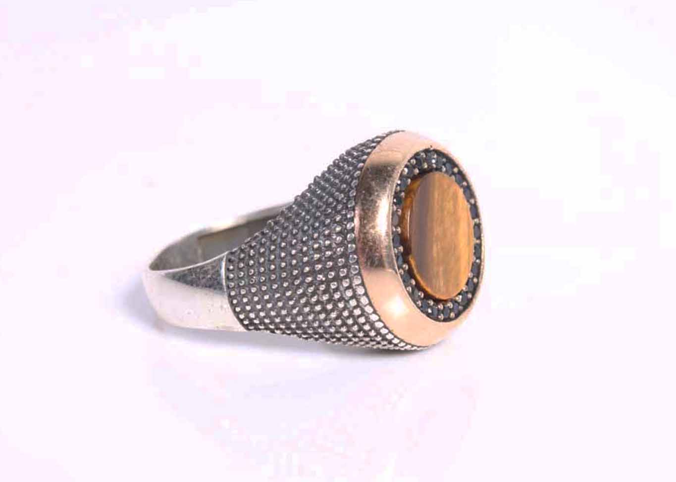 Sterling Silver and Tiger's-Eye Ring