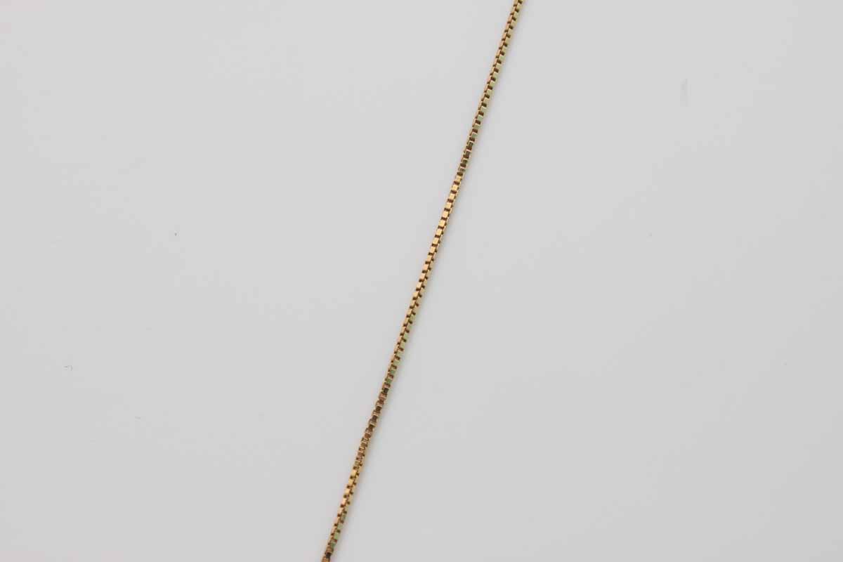 14K Yellow Gold Necklace with Gray Freshwater Pearl Solitaire