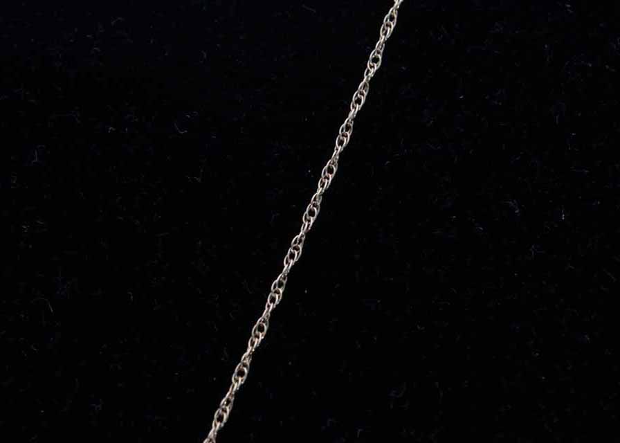 14K Yellow Gold Opal and Diamond Pendant Necklace