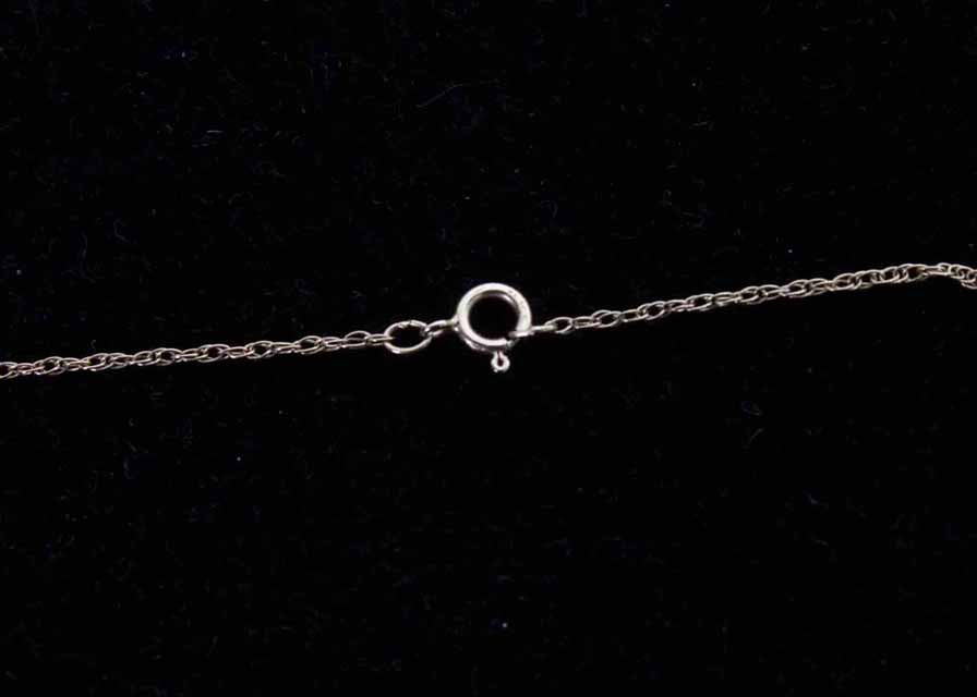 14K Yellow Gold Opal and Diamond Pendant Necklace