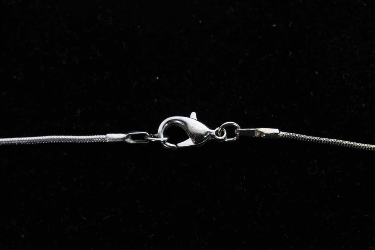 Sterling Silver Necklace with Abalone Shell Cameo Pendant