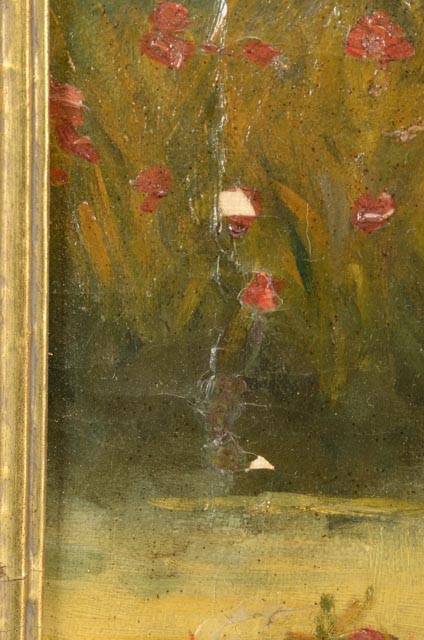 L. Paupin Antique Oil on Canvas Portrait