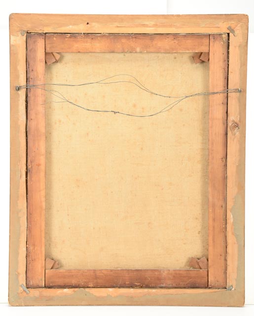 L. Paupin Antique Oil on Canvas Portrait