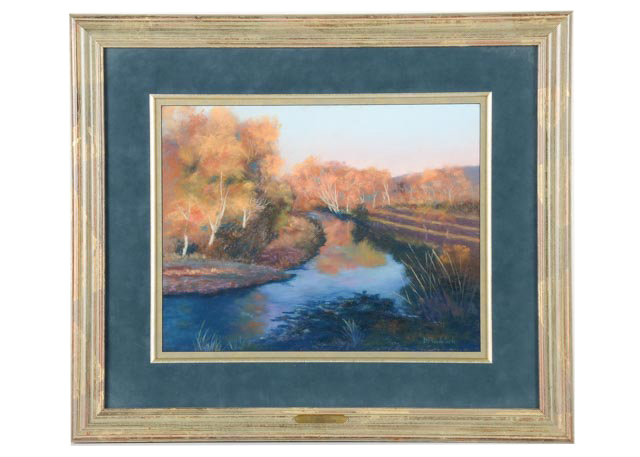 L. Martin Pavletich Original Pastel Landscape "Rayado Creek"