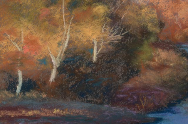 L. Martin Pavletich Original Pastel Landscape "Rayado Creek"