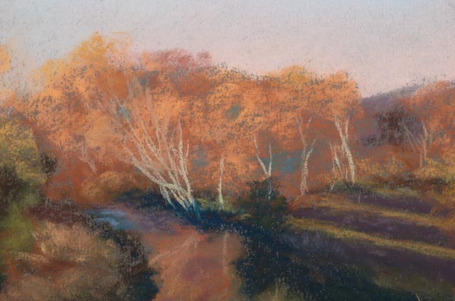 L. Martin Pavletich Original Pastel Landscape "Rayado Creek"