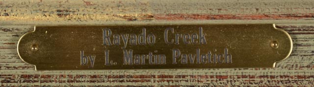 L. Martin Pavletich Original Pastel Landscape "Rayado Creek"