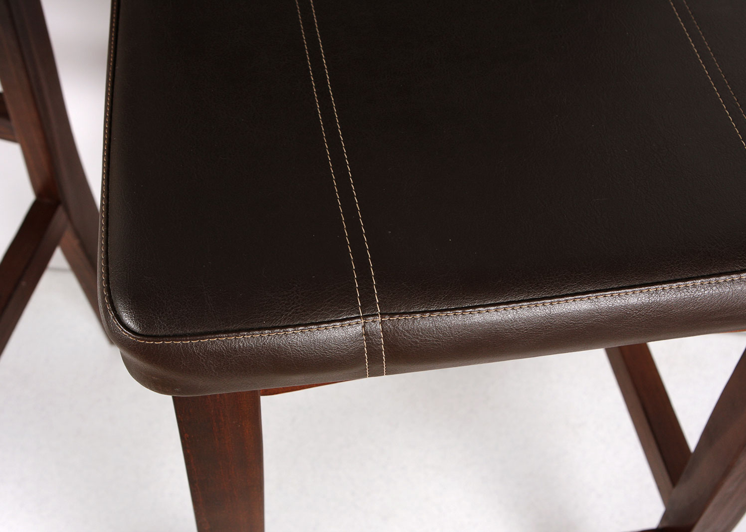 Counter Height Faux Leather Backed Stools