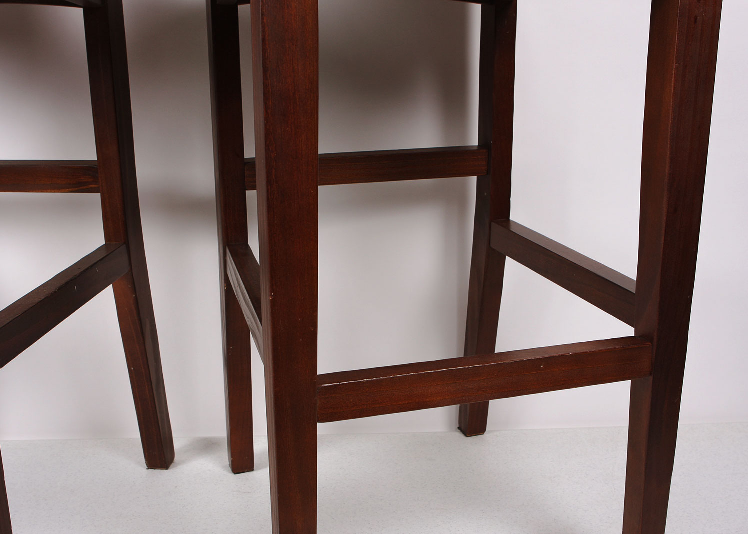 Counter Height Faux Leather Backed Stools