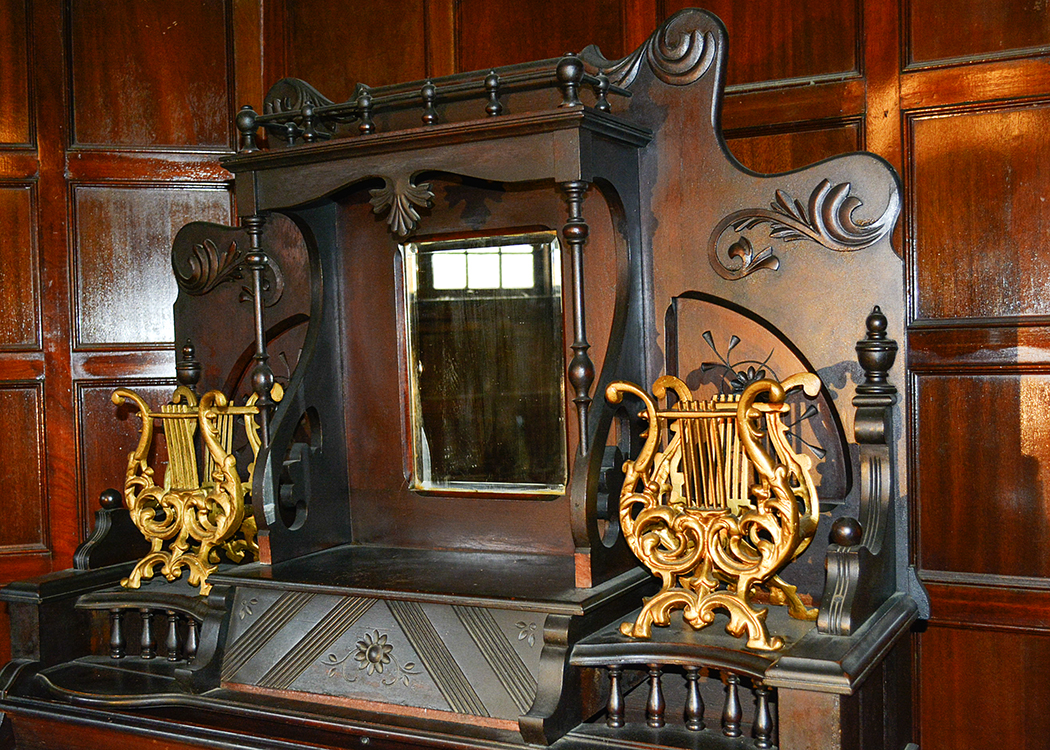 Victorian Clough and Marren Walnut Case Pump Organ