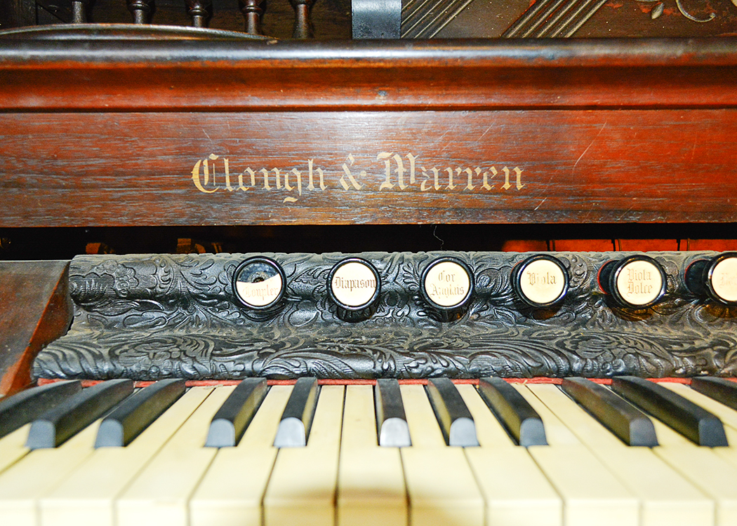 Victorian Clough and Marren Walnut Case Pump Organ