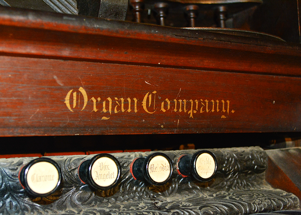 Victorian Clough and Marren Walnut Case Pump Organ
