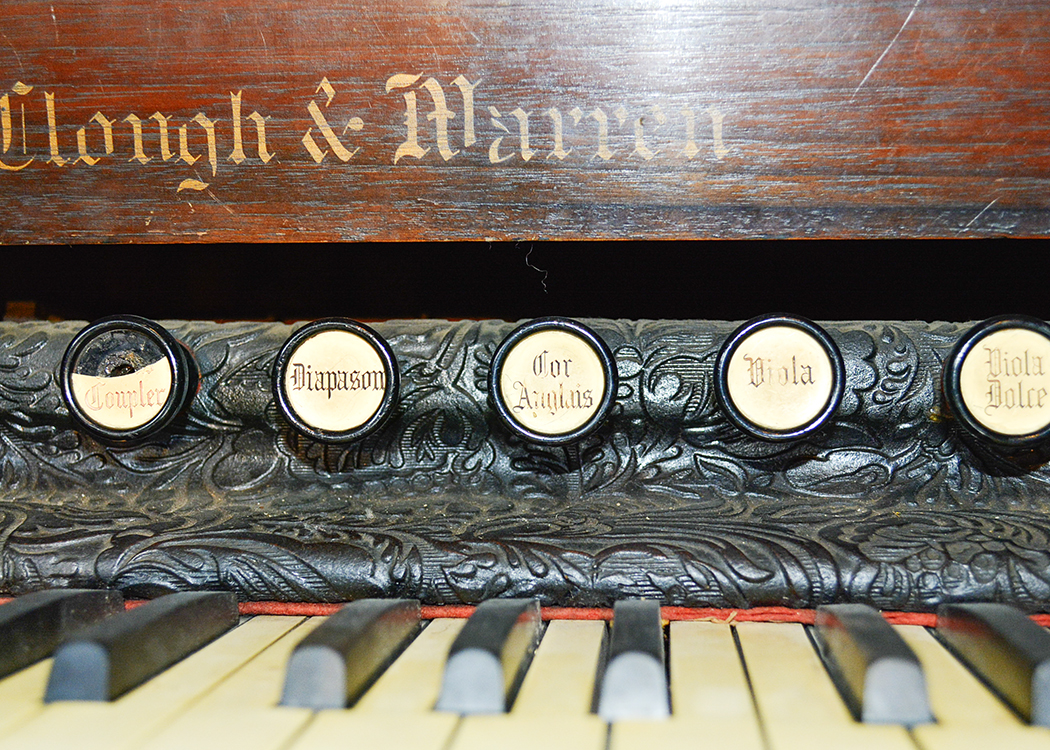 Victorian Clough and Marren Walnut Case Pump Organ
