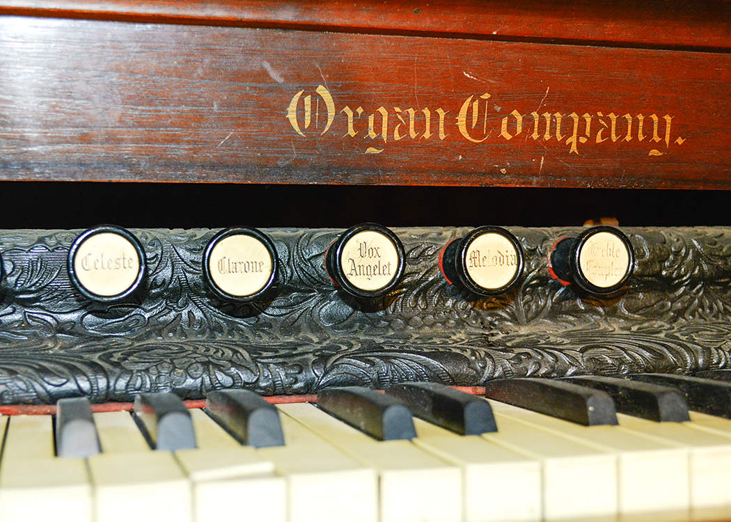 Victorian Clough and Marren Walnut Case Pump Organ