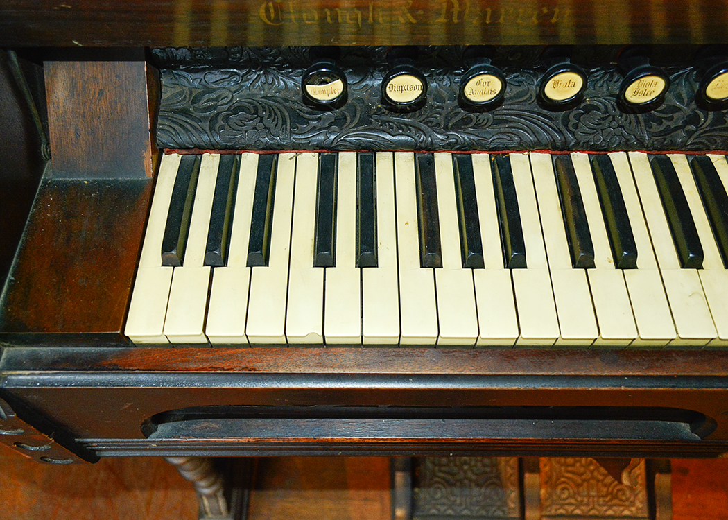 Victorian Clough and Marren Walnut Case Pump Organ