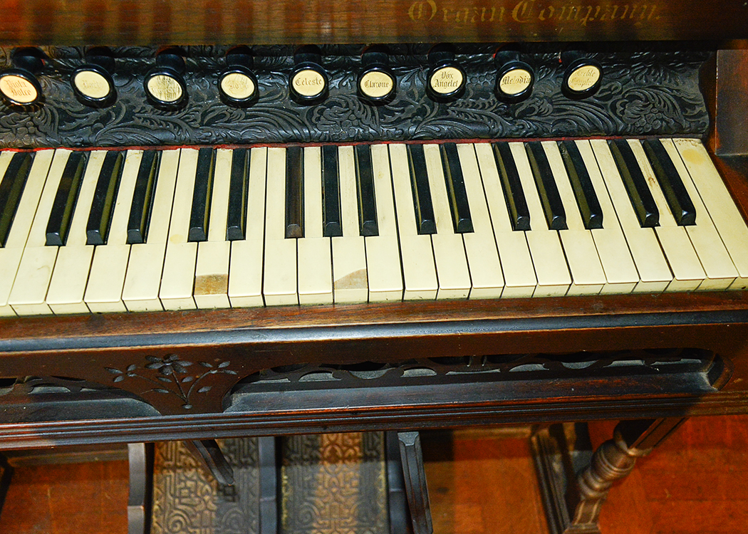 Victorian Clough and Marren Walnut Case Pump Organ
