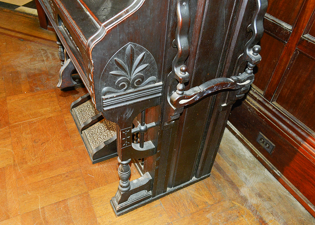 Victorian Clough and Marren Walnut Case Pump Organ