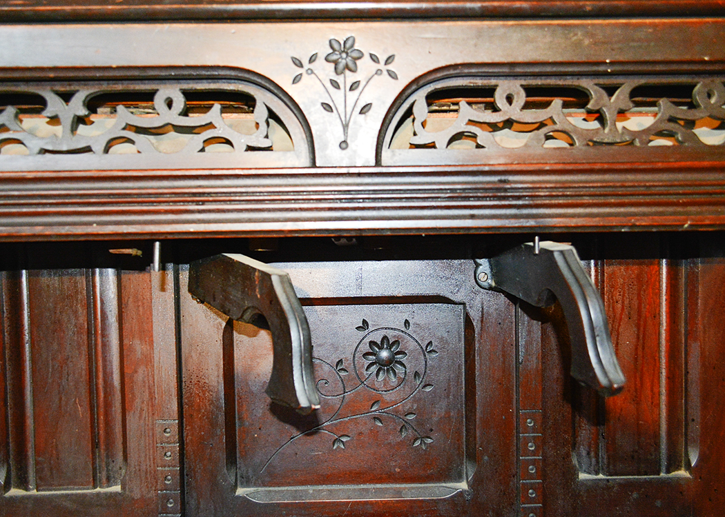 Victorian Clough and Marren Walnut Case Pump Organ